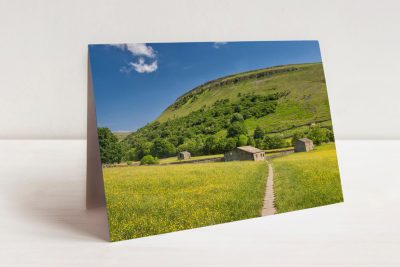 Muker Barns, Swaledale Greetings card - 221