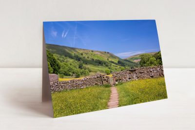 Muker meadows, Swaledale Greetings card - 223