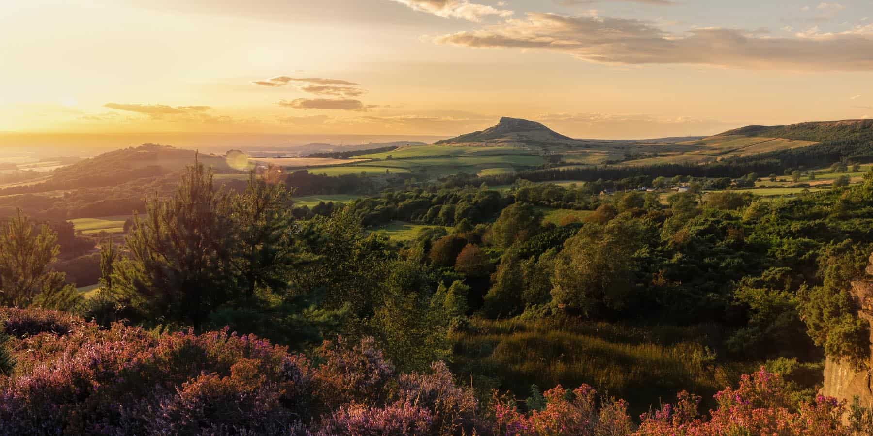 Roseberry Topping Sunset Canvas Print 486